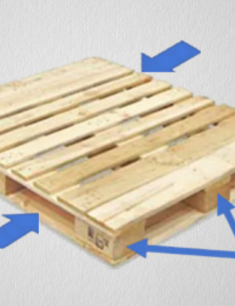 Four way entry wooden pallets manufacturer and supplier in Saudi Arabia for logistics warehousing and industrial use