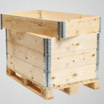 Wooden pallet collars manufacturer and supplier in Saudi Arabia stackable foldable and reusable for logistics and warehousing